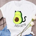 Avocado Creative Fashion Printing heren- en dames T-shirt met korte mouwen zomer los — foto 4