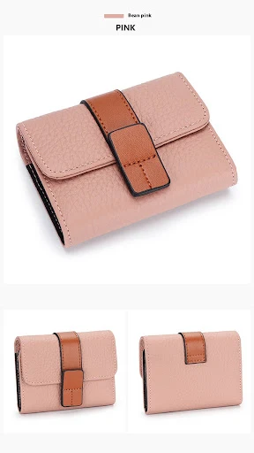 Title 11, Womens Leather Card Holder, Small Exquisite Hi...