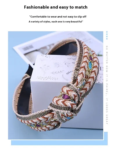 Title 1, Stoffen geknoopte haaraccessoires, Bohemian gew...