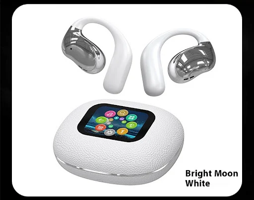 Title 6, Cuffie Bluetooth nere e bianche con trama in pe...