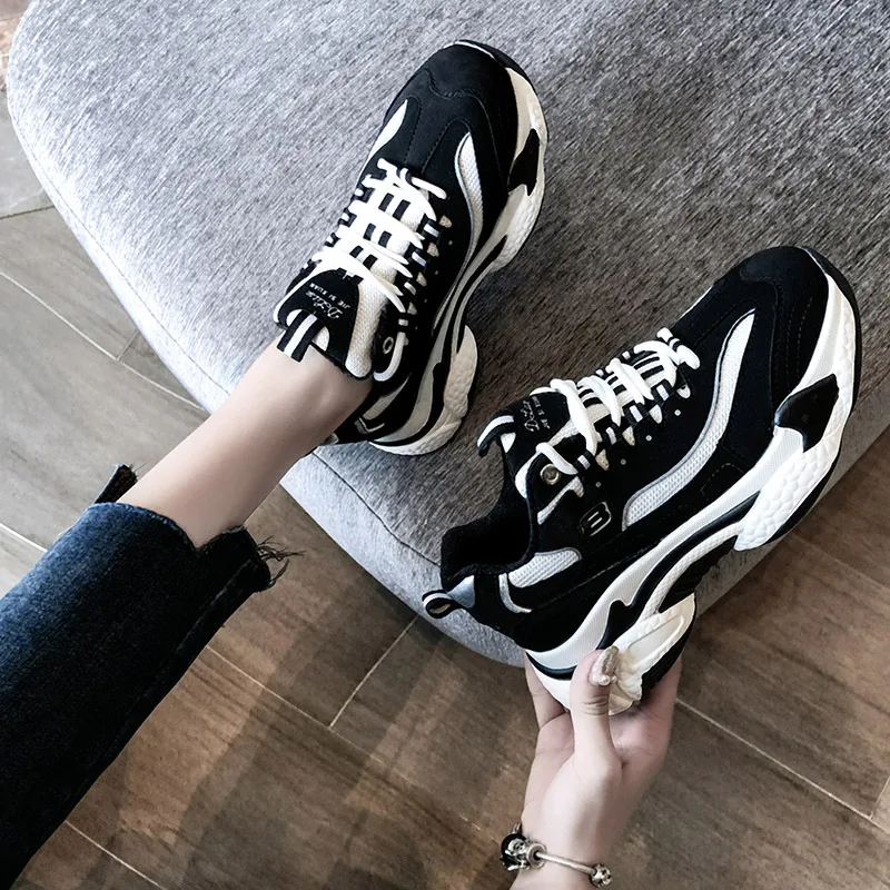 Women's Thick Soled Single Shoes, Casual Height Increasing Sports Shoes, offering all-day comfort and style for everyday — photo 3