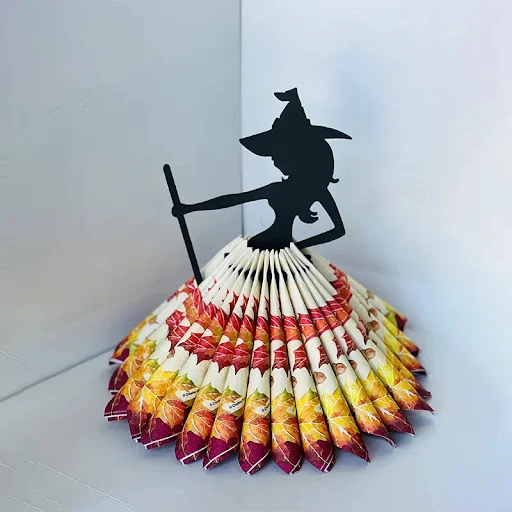 Title 5, Wooden Halloween Witch Napkin Holder for Kitche...