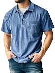 Men's Casual All-Matching Short Sleeve Button Lapel Polo Shirt. The perfect shirt for everyday wear, offering versatilit — photo 4