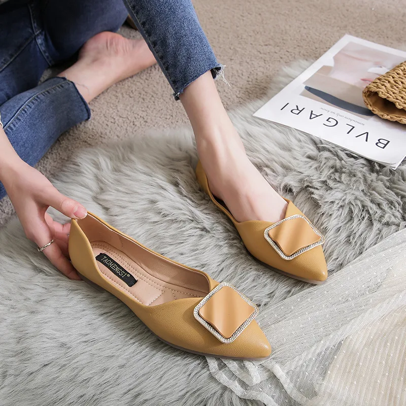 Women's Hollow Large Size Pointed Toe Flats, comfortable and stylish for everyday wear, perfect for work or a casual out — photo 3