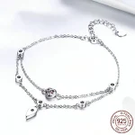 Pulseira de moda feminina Sweetheart Inlaid, um acessório doce e elegante para realçar seu estilo diário e em ocasiões especiais, adicionando charme. — foto 3