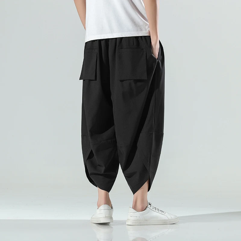 Ice Silk Cropped Beach Pants Loose Bloomers for ultimate summer comfort. Lightweight, breathable, and perfect for the be — photo 5