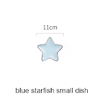 Cute household ceramic plate set, ocean wind cartoon design bowls and dishes. Adorable tableware for a stylish and fun d — photo 1