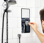 Espelho de parede autoadesivo para dormitório, acrílico à prova de quedas, sem furos. Instalação simples e rápida. Perfeito para o quarto. — foto 1
