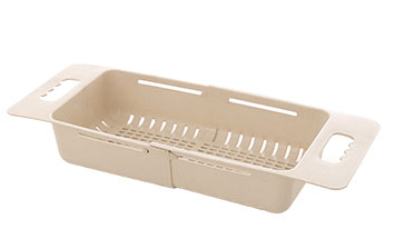 Title 3, Telescopic sink vegetable basket Adjustable and...