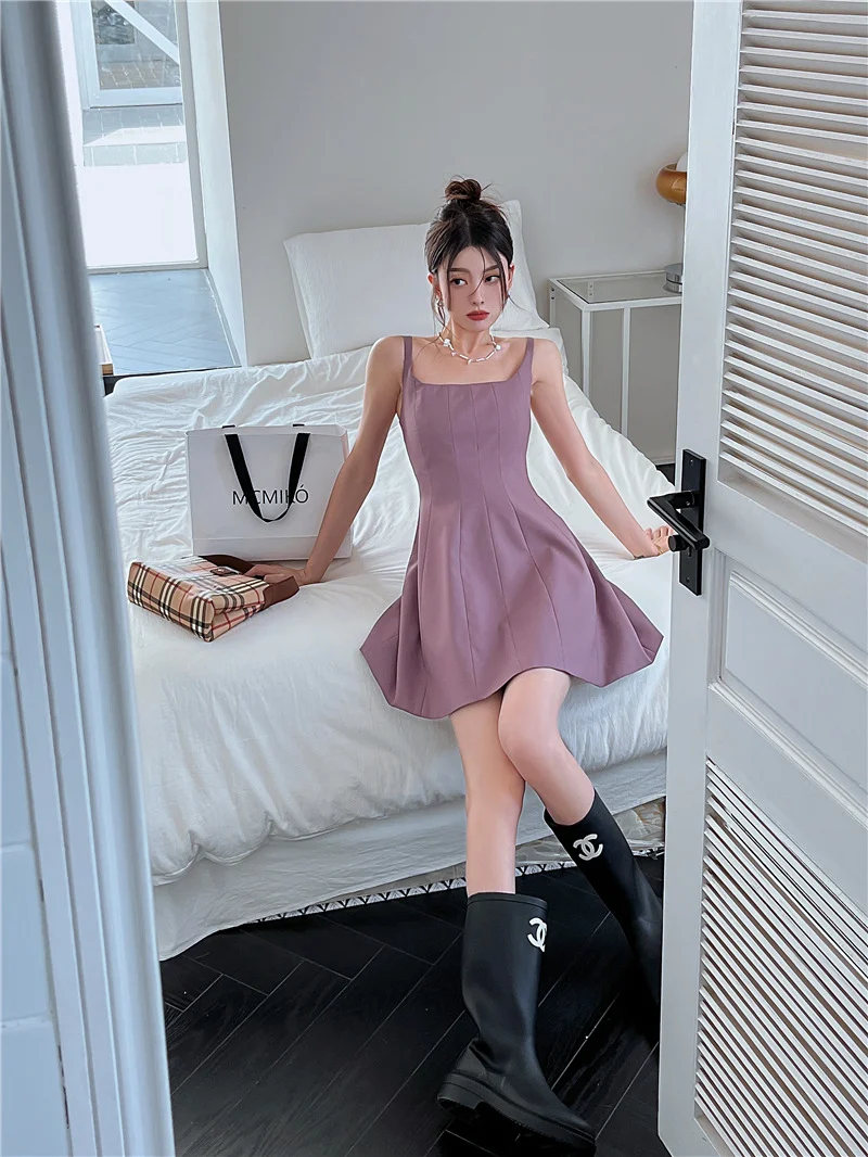 High Waist Slim Fit Slip Dress Women — photo 2