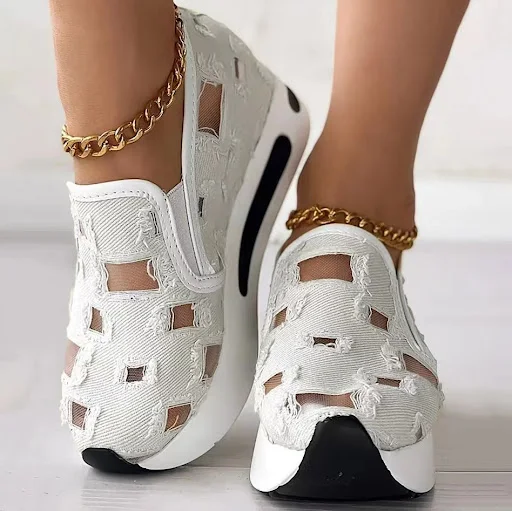 Title 8, Plus Size Beggar Breathable Shoes with Hidden H...