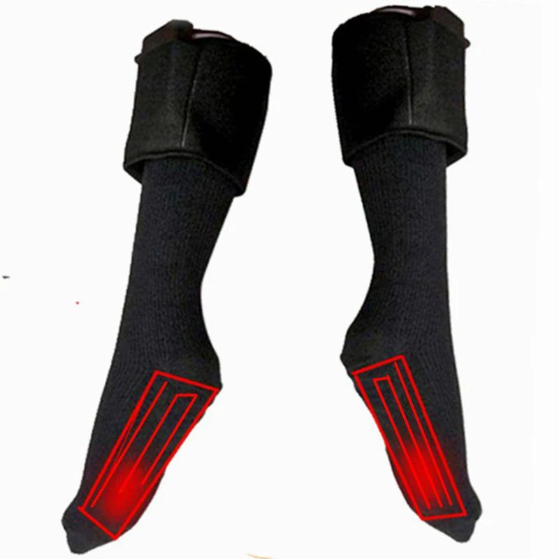 Electric heated socks for warm feet all winter long. Rechargeable electric heating socks, a heated foot warmer for ultim — photo 6