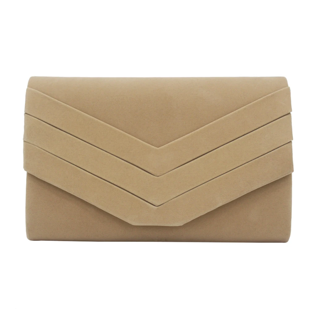 Bolso de mano plegable para cena de franela a la moda Perfecto para eventos elegantes y fácil de guardar. Ideal para llevar lo esencial con estilo. — foto 10