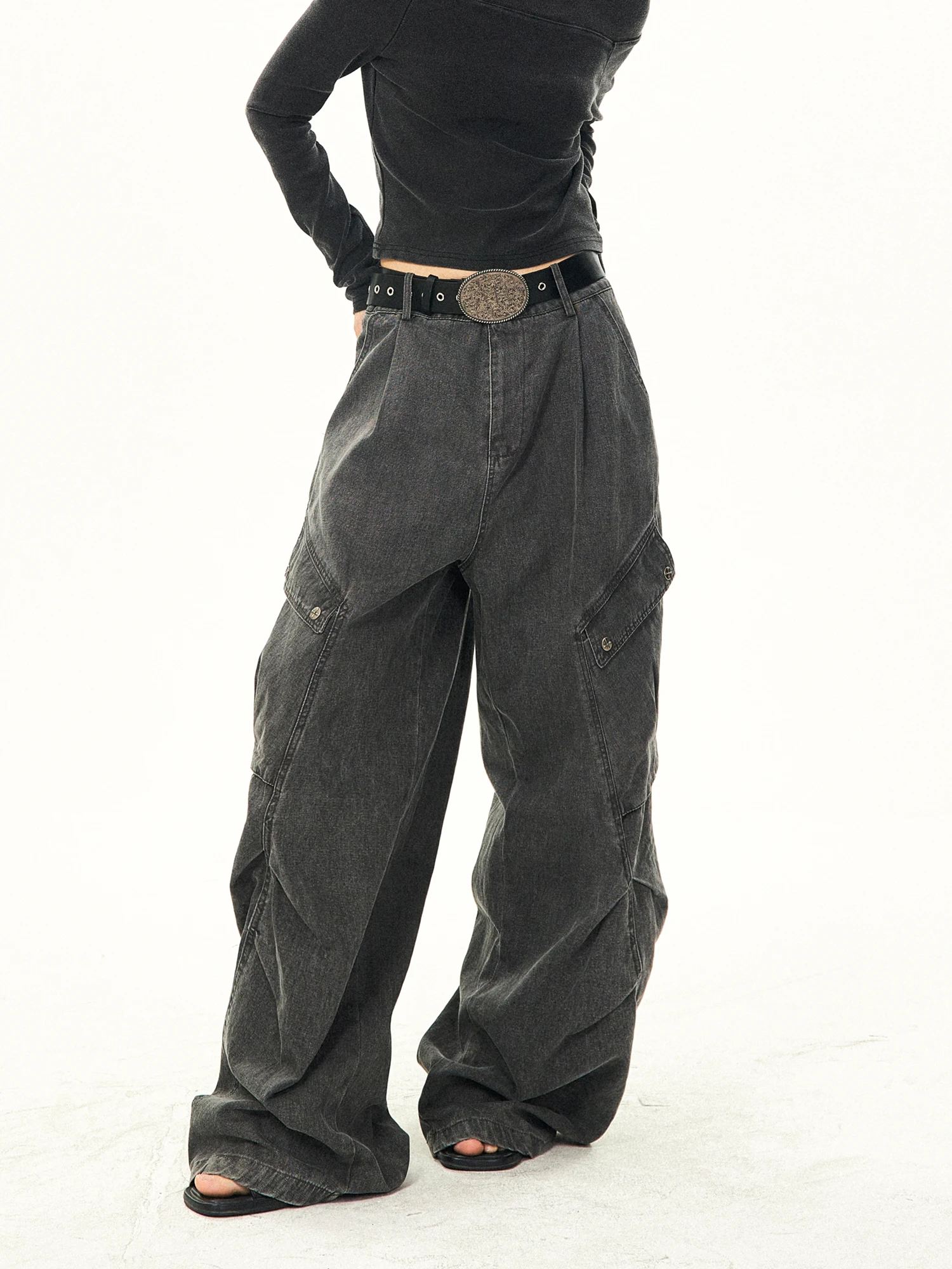 Jeans grandes de trabajo con bolsillos — foto 11
