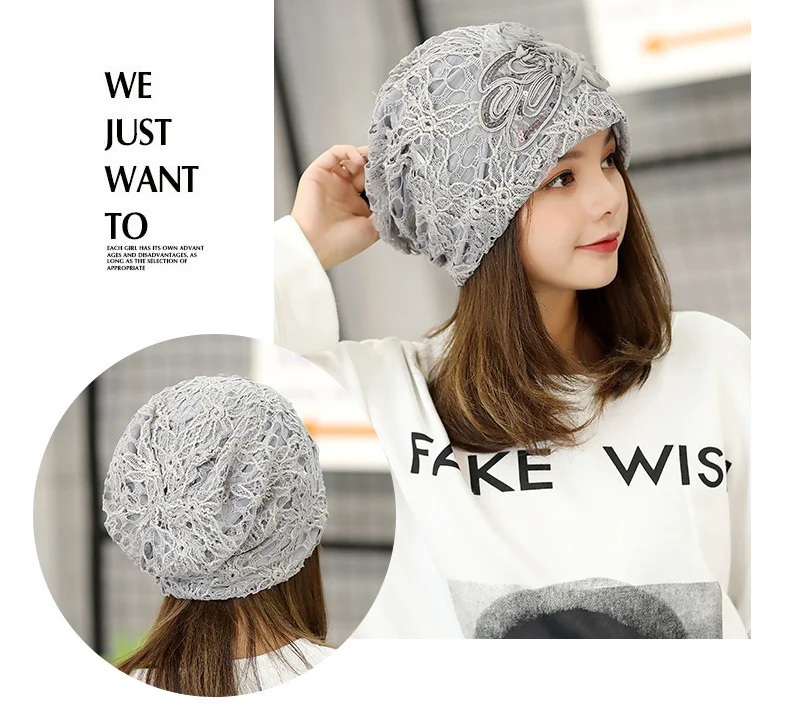 Title 7, Polyester Lace Three Flowers Toque Sleeve Cap, ...