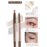 Caneta delineadora dupla à prova d'água, não borra, branco perolado e dourado champanhe. Olhos luminosos, alta fixação e traço preciso. — foto 4