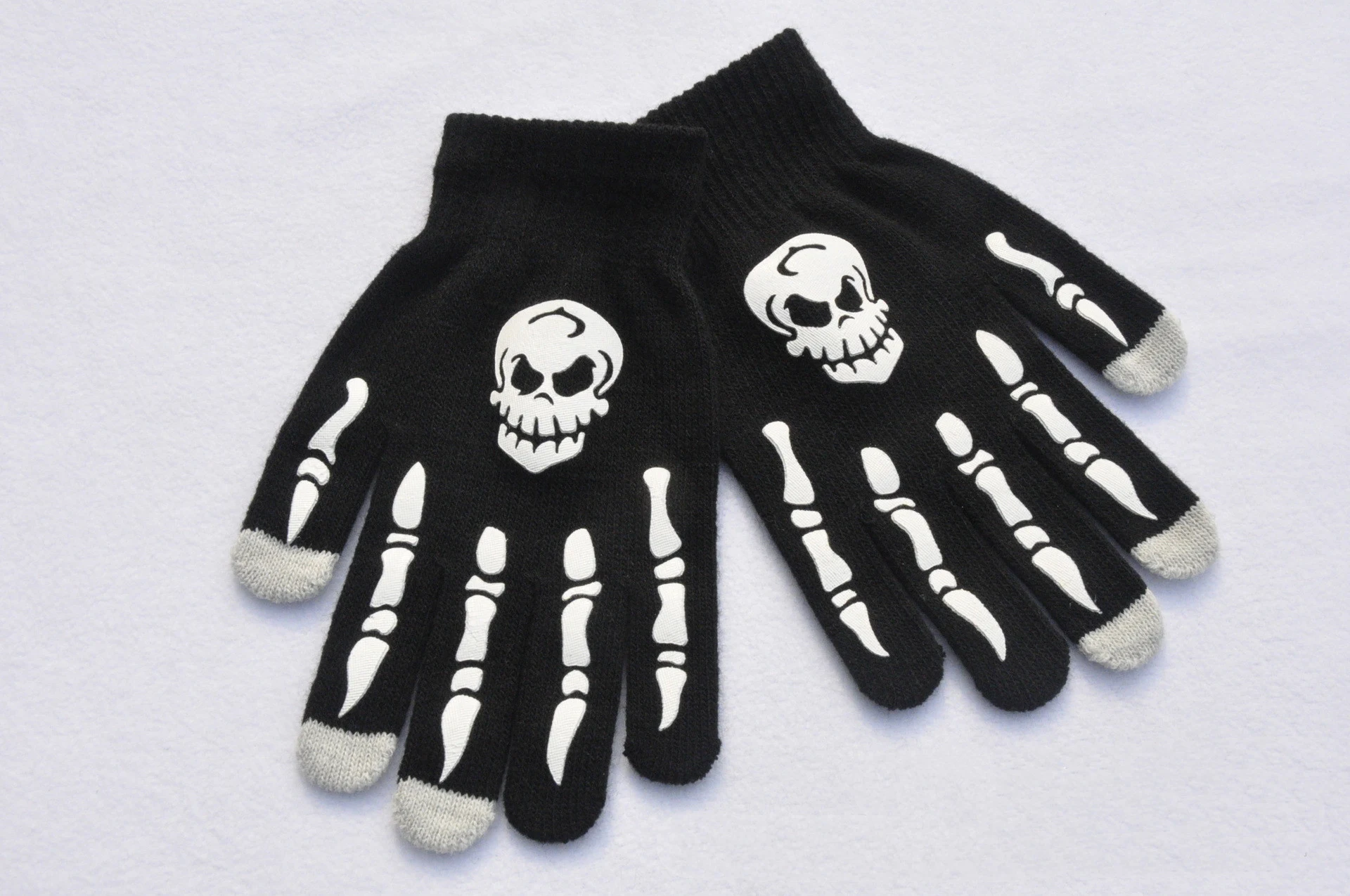 Title 6, Luvas luminosas fluorescentes de Halloween com ...