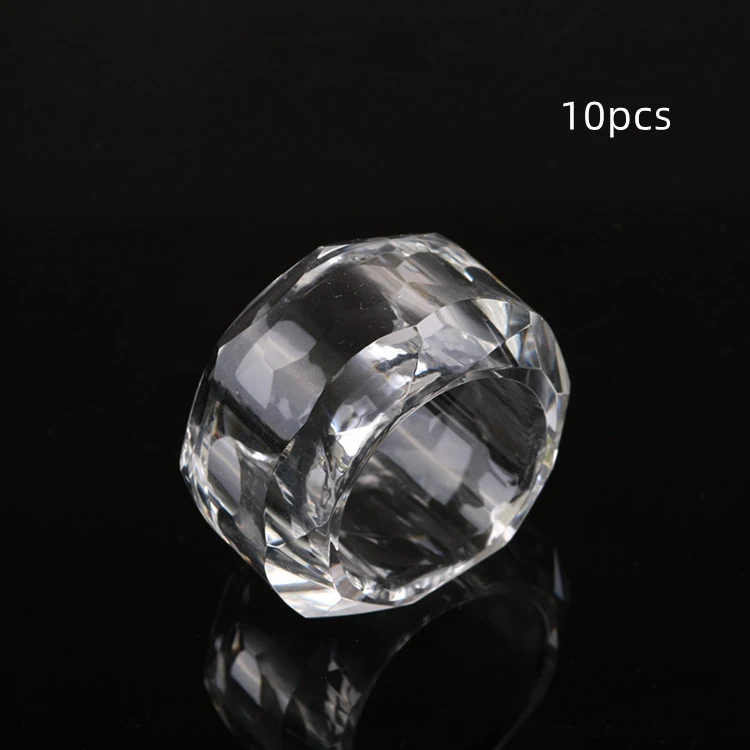 Elegantes Guardanapos de Cristal em Forma de Diamante Decoração Doméstica. Adicione Sofisticação e Beleza à Sua Mesa. — foto 3
