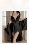 Outerwear Gown Black