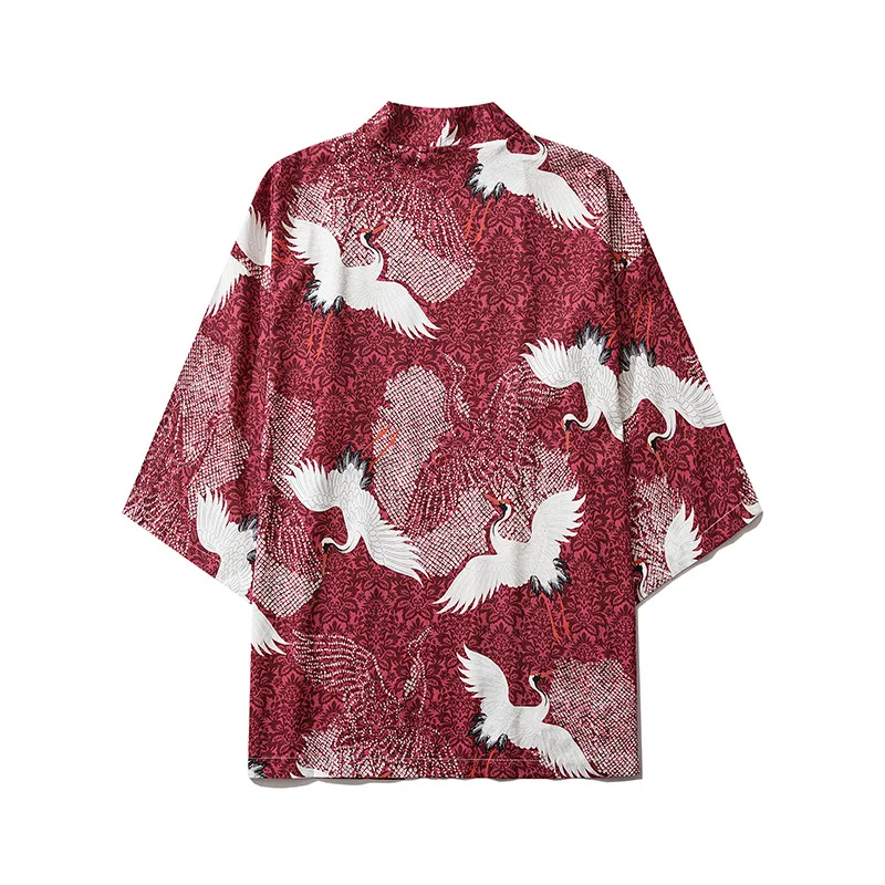 Dark Retro Casal Cardigan Kimono para homens e mulheres soltos — foto 2