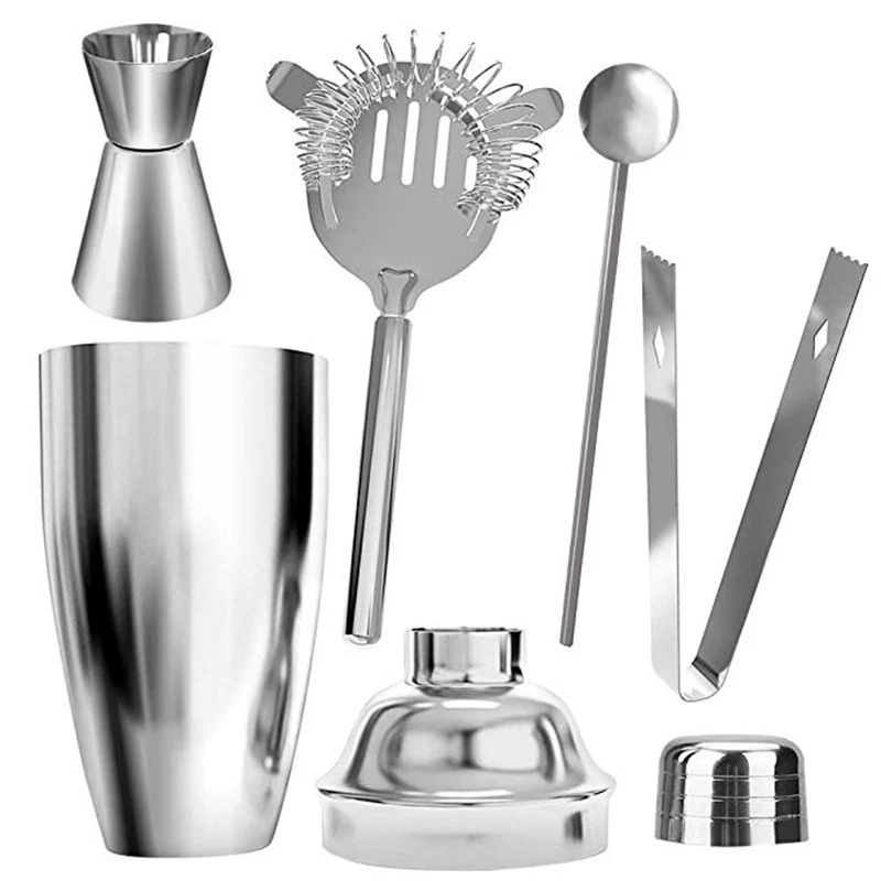Stainless Steel Cocktail Shaker Effortlessly Craft Delicious Cocktails Durable and Stylish Essential Bar Tool for Home o — photo 1