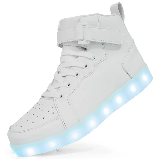 Title 10, Buty LED z wysoką cholewką, świecące buty do ta...