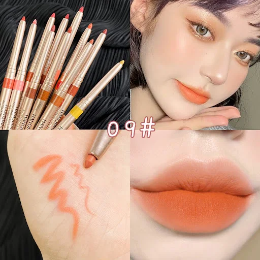 Title 5, Automatic Rotation Lipliner Waterproof and Dura...