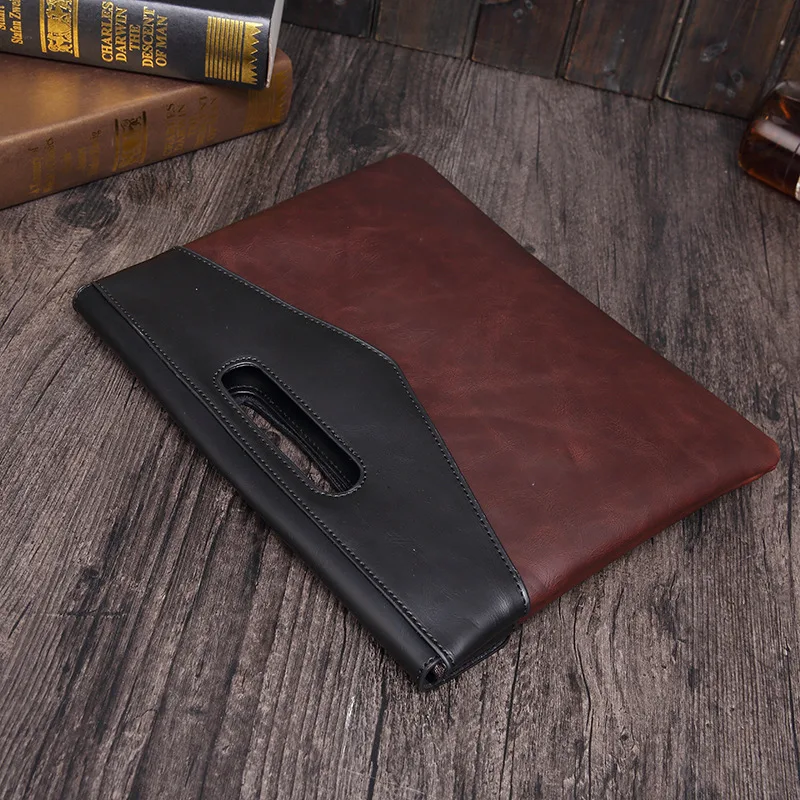 Title 4, Mens Horseskin Trend Clutch File Bag, a stylis...