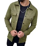 Casaco Masculino Liso em Tecido Camurça Jaqueta Elegante para Homens Casaco Confortável e Versátil Perfeito para o Dia a Dia e Ocasiões Especiais — foto 6