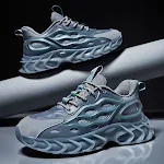 Leuchtende Mesh-Freizeitsneakers, der modische Trend für bequemes Gehen und einen stylischen Look. Entdecke den Komfort. — foto 5