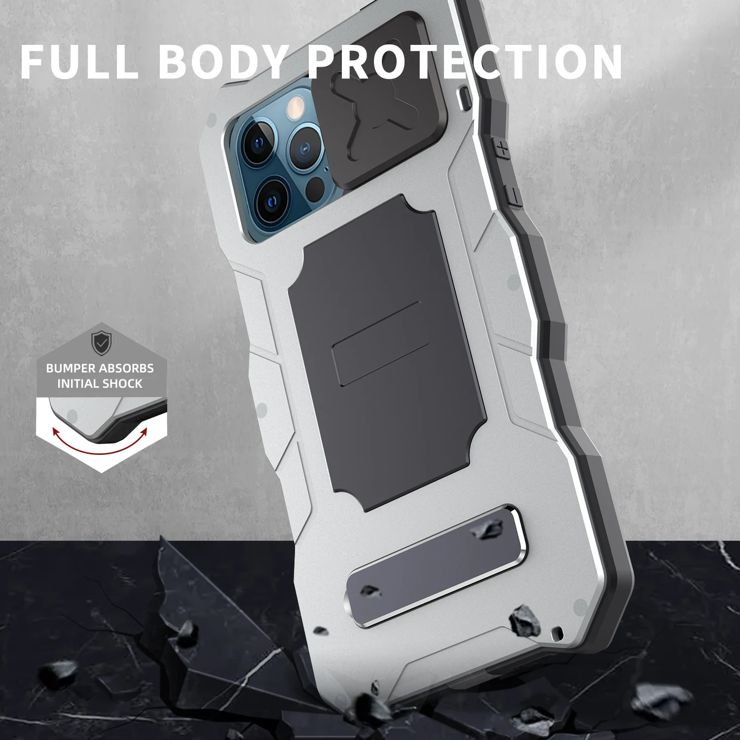 Title 8, Metal Protective Cover Bracket for Apple Mobile...