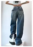 Overoles japoneses con hebilla retro de diseño urbano, estilo nicho, para un look moderno y a la moda, perfectos para la calle. — foto 7