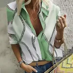 Camisa de manga larga estampada para hombre y mujer. Disfruta de comodidad y estilo con este diseño versátil perfecto para cualquier ocasión. — foto 5