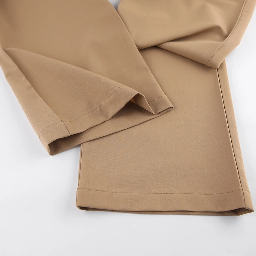 Calças de terno de algodão femininas casuais, moda de temperamento para trabalho, combinam com tudo, ideais para o dia a dia com conforto e estilo. — foto 17