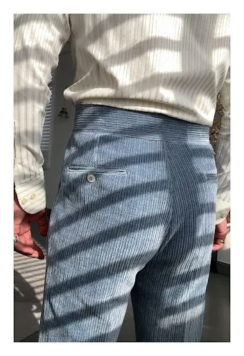 Title 3, Heren pantalon met middelhoge taille, casual, s...