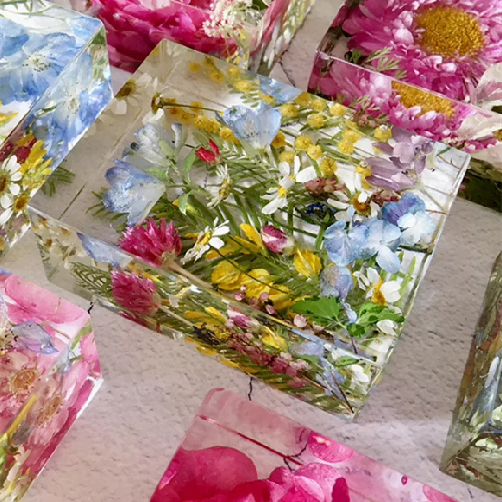 Ornamento de espécime de planta em resina com cristal e flor seca, decoração natural e exclusiva, presente perfeito para casa. — foto 4