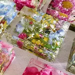 Ornamento de espécime de planta em resina com cristal e flor seca, decoração natural e exclusiva, presente perfeito para casa. — foto 4