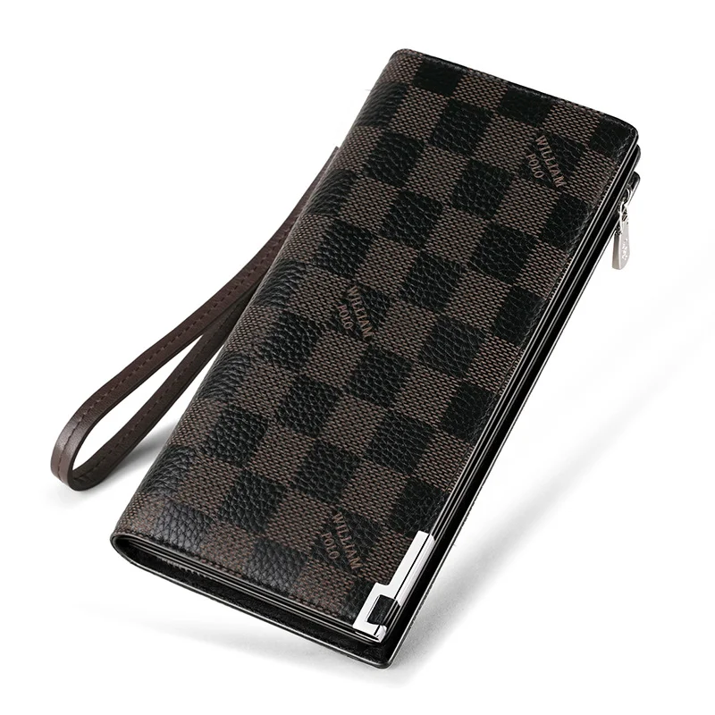 Title 4, Clutch Mens Wallet Long First Layer Cowhide fo...