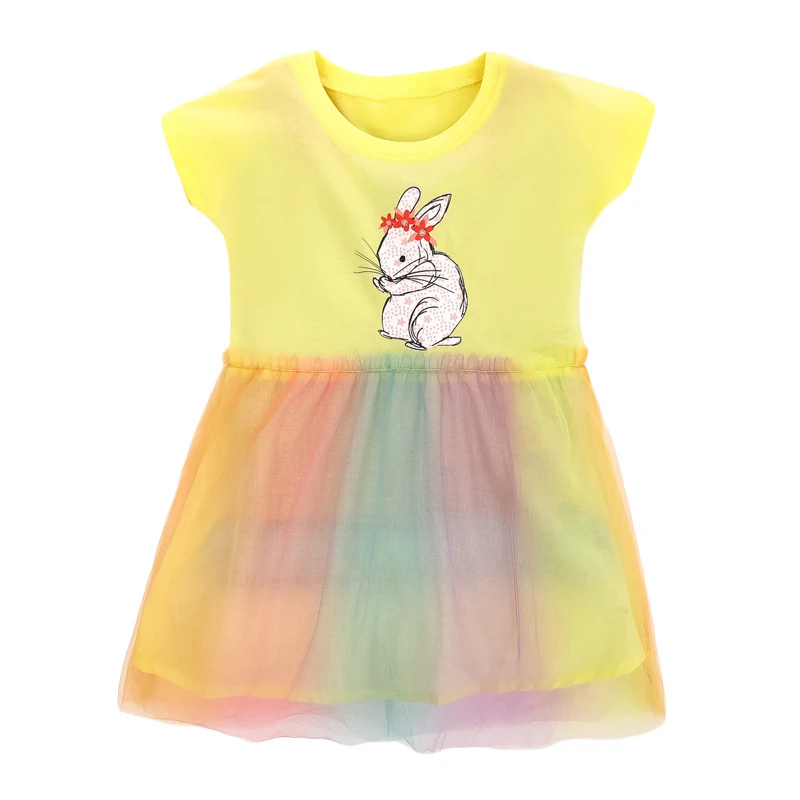 Mädchen Kurzarm Mesh Kinderkleid Leichtes Sommerkleid für aktive Kinder Atmungsaktiv und bequem Ideal für warme Tage Spiel und Spaß im Freien — foto 2