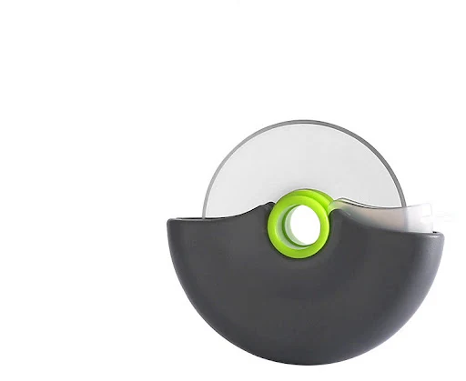 Title 6, Round Roller Pizza Cutter with Protective Cover...