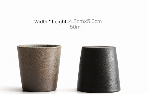 Title 4, Japanese Single Cup Rough Pottery Ceramic Tea C...