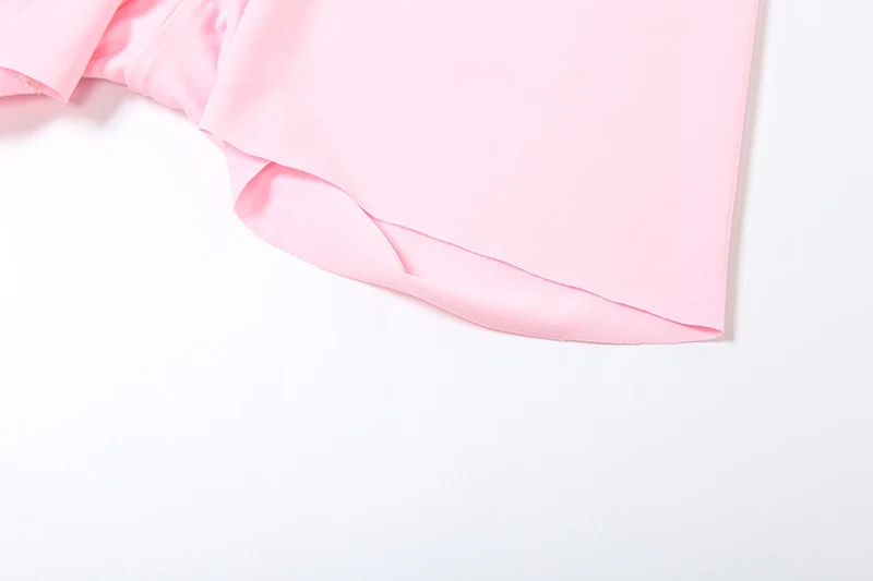 Title 8, Dames Deep V Navel geplooide shortpak, stijlvol...