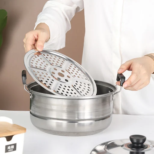 Title 4, American-style Stainless Steel Pot Set Cook wit...