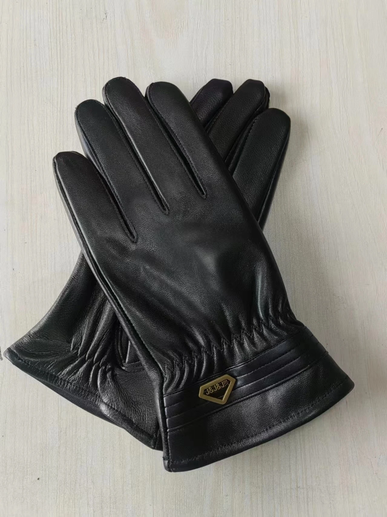 Title 1, Genuine Leather Gloves Mens Winter Velvet Cold...