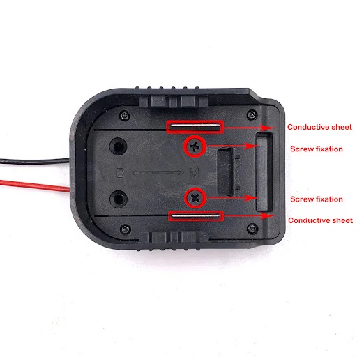 Title 6, Adaptador DIY de bateria de lítio 18V para cabo...