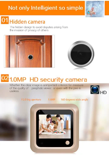 Title 3, Olho Mágico Eletrônico Inteligente com Vídeo Ca...