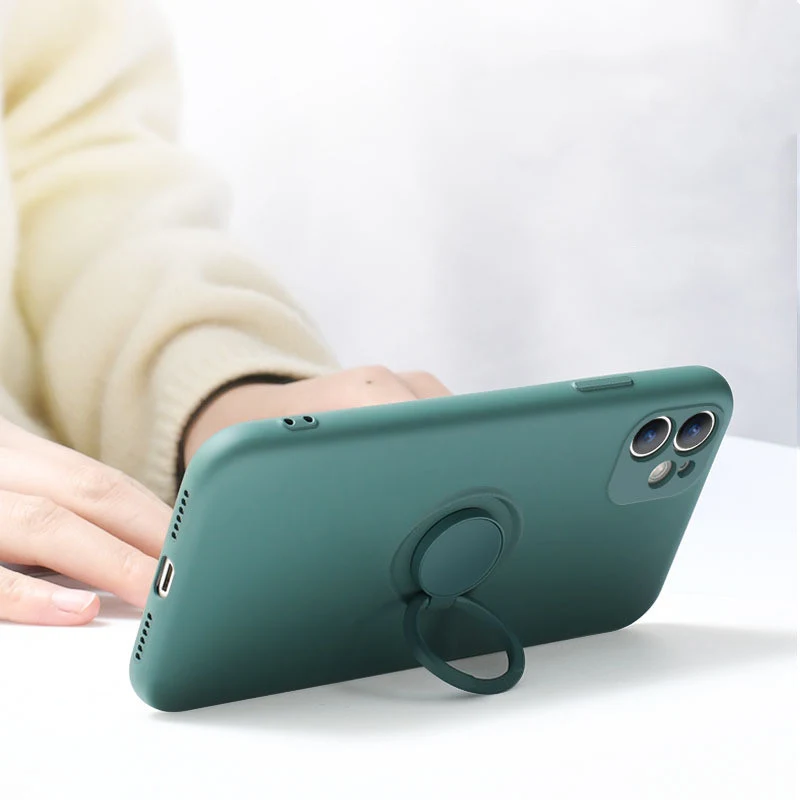 Capinha de silicone líquido para iPhone 12 compatível com Apple. Proteção suave, encaixe perfeito, toque agradável e design elegante. — foto 2