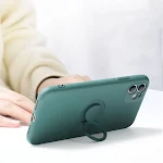 Capinha de silicone líquido para iPhone 12 compatível com Apple. Proteção suave, encaixe perfeito, toque agradável e design elegante. — foto 2