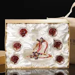 Gold iris goblet 6decanters