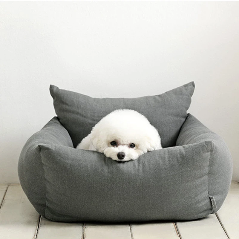Protector de asiento de coche para mascotas A prueba de suciedad Casa para perros Funda acolchada para coche Protección interior del vehículo Fácil limpieza — foto 4